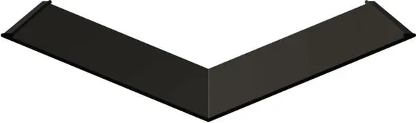 Ендова Скайпрофиль Нижний 0.5-Пэ Rooftop Matte (СтБархат)-RAL9005 - фото