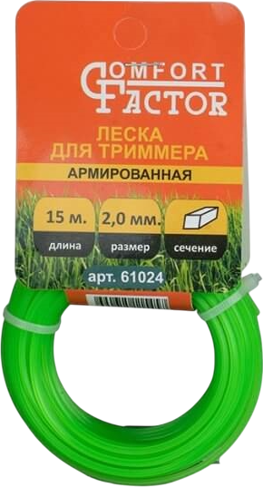 Леска для триммера Comfort Factor CF Квадрат 61024 / D89009 - фото
