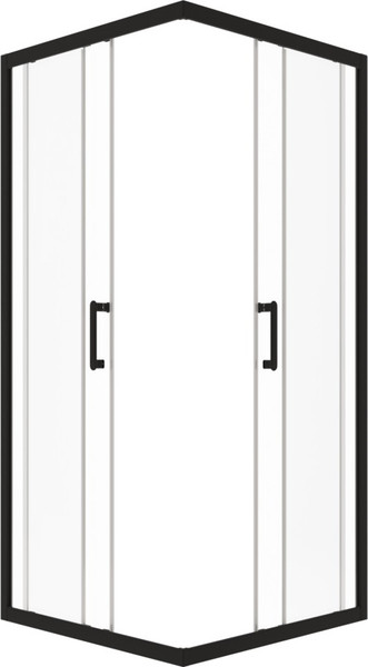 Душевой уголок Triton Фикс-Блэк 80x80