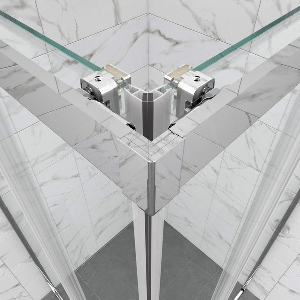 Душевой уголок Triton Фикс-Хром 100x100