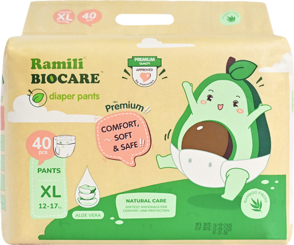 Подгузники-трусики детские Ramili Biocare X-Large / XLP40 - фото