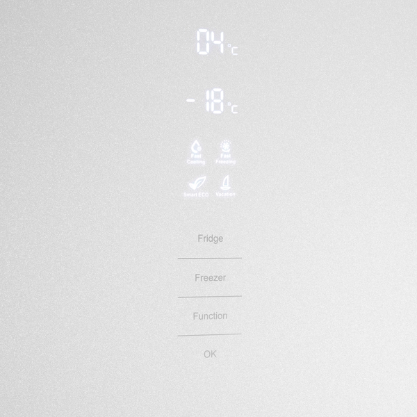 Холодильник с морозильником Maunfeld MFF 200NFW Inverter