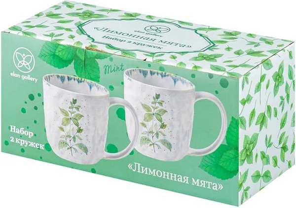 Набор кружек Elan Gallery Лимонная мята / 880253