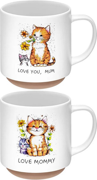 Набор кружек Elan Gallery Счастливый котенок / 880252 - фото