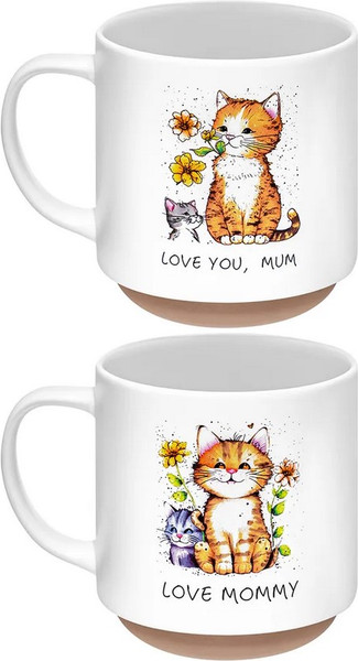 Набор кружек Elan Gallery Счастливый котенок / 880252