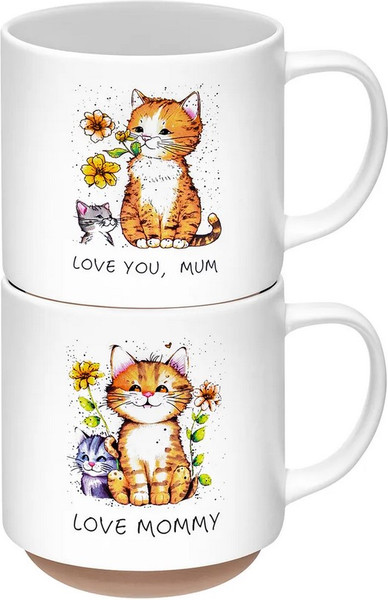 Набор кружек Elan Gallery Счастливый котенок / 880252