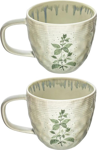 Чашка с блюдцем Elan Gallery Лимонная мята / 880254