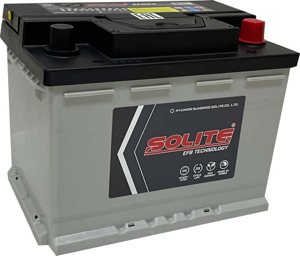 Автомобильный аккумулятор Solite EFB 60 Ah (0) 560A L2 / EFB 60 - фото