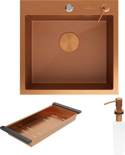 Мойка кухонная Roxen Snake 560220-60-BRS - фото
