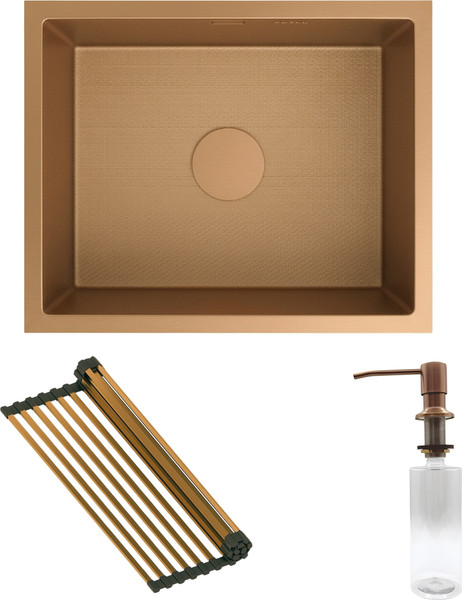 Мойка кухонная Roxen Uno 560210-54-BRS - фото