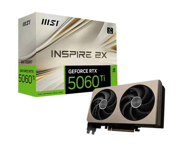 Видеокарта MSI RTX 5060 Ti 8G Inspire 2X