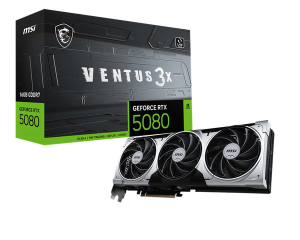 Видеокарта MSI RTX 5080 16G Ventus 3X Plus