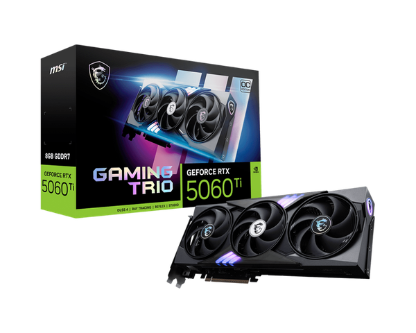 Видеокарта MSI RTX 5060 Ti 8G Gaming Trio OC