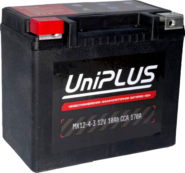 Мотоаккумулятор UniPLUS PS (1) 170A YTX12-BS / MX12-4-3 - фото