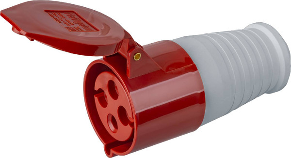 Розетка силовая Navigator 3Р+РЕ 32А 380 В IP44 / 14307 - фото
