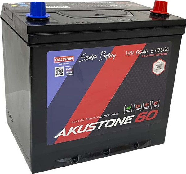 Автомобильный аккумулятор AKUSTONE Asia (0) борт 510A D23 / 12V60 AH/D23-SMF - фото