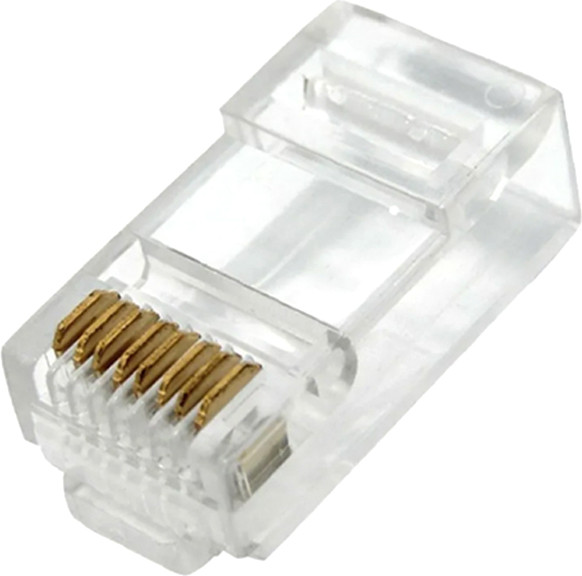 Коннектор ЭРА Simple RJ-1-S RJ-45 8P8C Cat 5e / Б0048300 - фото
