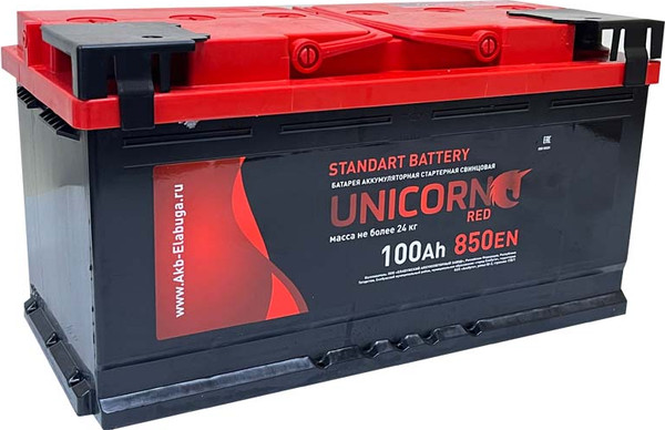 Автомобильный аккумулятор UnicorN RED (0) 850A L5 / 6СТ-100 - фото