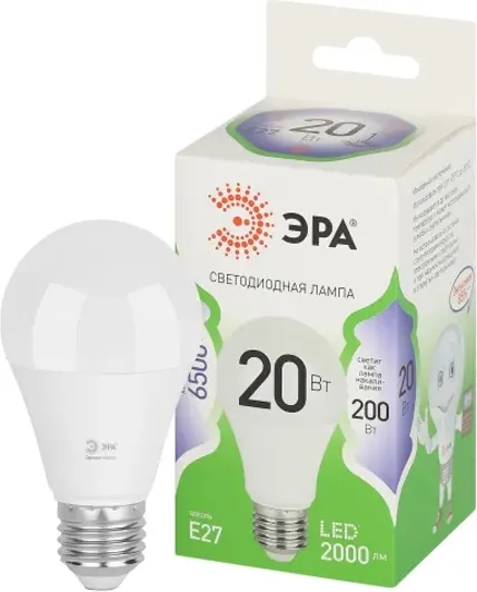 Лампа ЭРА LED А60-20W-865-Е27 GL 6500К Green / Б0067102