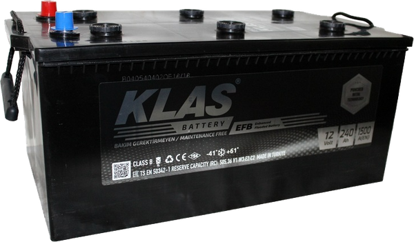 Автомобильный аккумулятор KLAS EFB(3) 1 500A D6 / 12V240 AH/D6-MF - фото