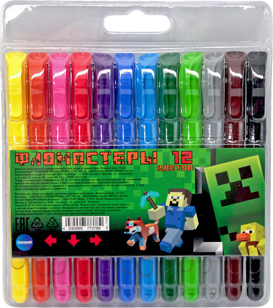 Фломастеры Centrum My Game / 77378 - фото