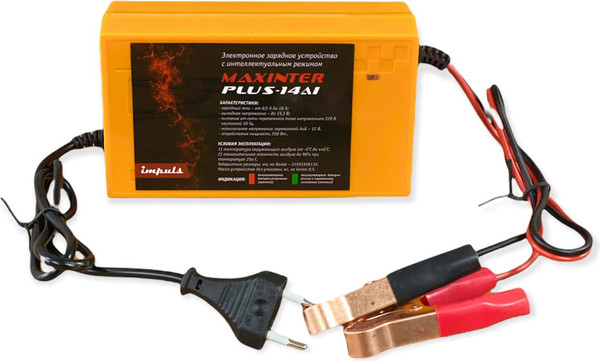 Зарядное устройство для аккумулятора Maxinter PLUS-14Ai импульсное 12V 0.5 - 12A AGM / WET / GEL / EFB - фото