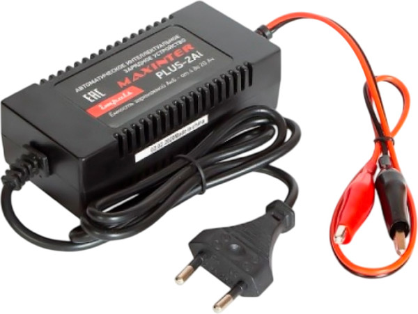 Зарядное устройство для аккумулятора Maxinter PLUS-2Ai импульсное 12V до 2A AGM / WET / GEL / EFB - фото