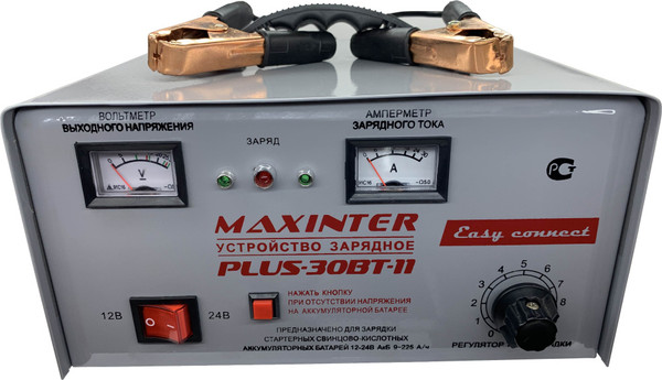 Зарядное устройство для аккумулятора Maxinter PLUS-30BT-11 трансформаторное 12/24V 1 - 30A WET / EFB - фото