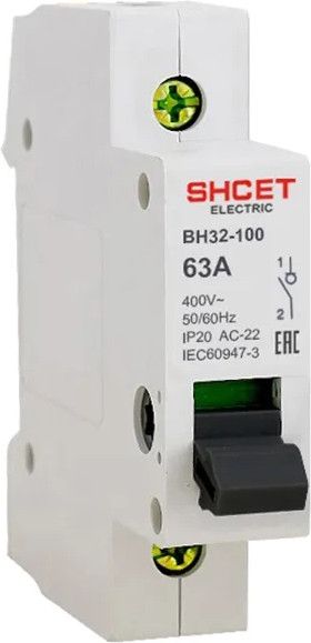 Выключатель нагрузки SHCET ВН32-100 1Р 32А / S0000325 - фото