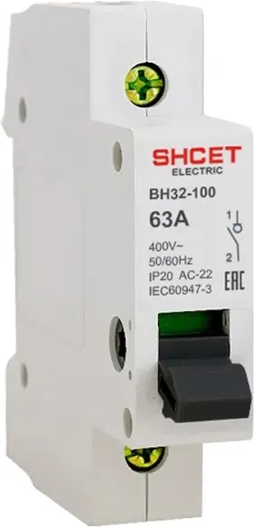 Выключатель нагрузки SHCET ВН32-100 1Р 125А / S0000331 - фото