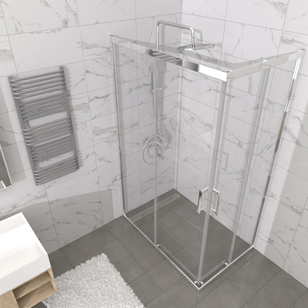 Душевой уголок Triton Фикс-Хром 120х90