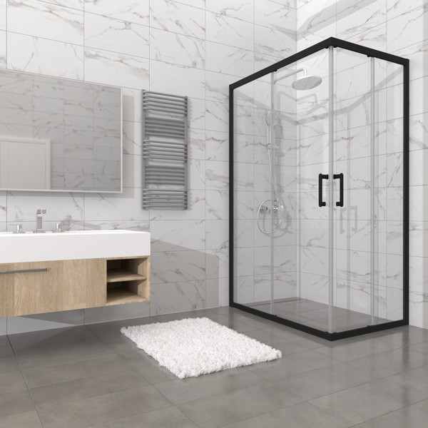 Душевой уголок Triton Фикс-Блэк 120х90