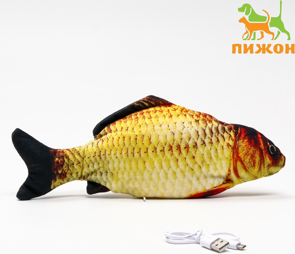 Игрушка для кошек Sima-Land Карась / 7087276 - фото