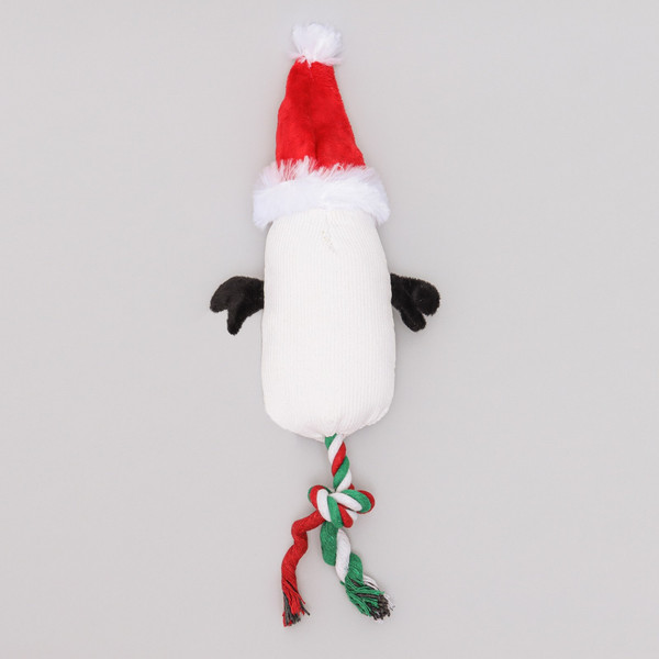 Игрушка для собак Sima-Land Снеговик с канатом / 9586984