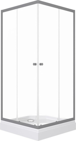 Душевой уголок Triton Вента-Графит 90х90 - фото