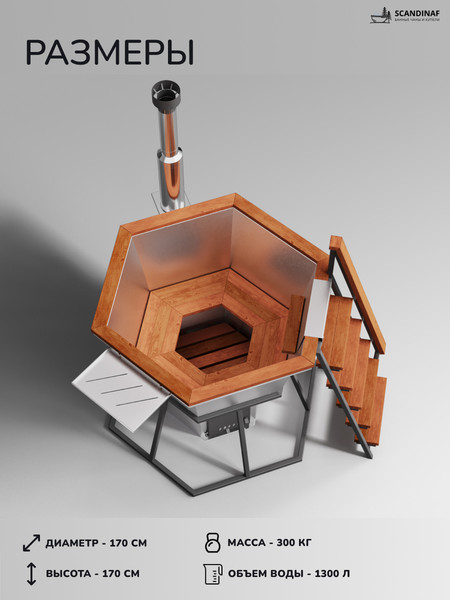 Купель SCANDINAF Comfort 170