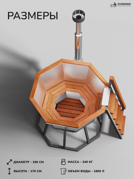 Купель SCANDINAF Comfort 190