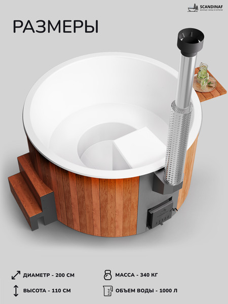 Купель SCANDINAF Furako 200RW