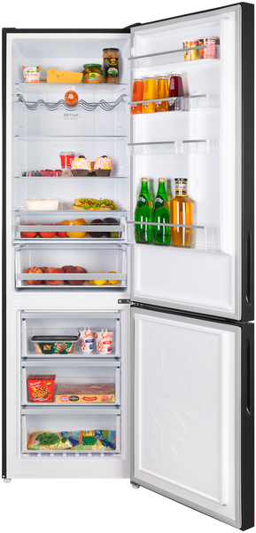 Холодильник с морозильником Maunfeld MFF200NFB Inverter