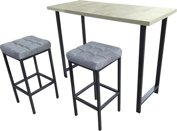 Барный стол Древпром Шелковый камень 120x50x88 М94 / ДП1-02-04