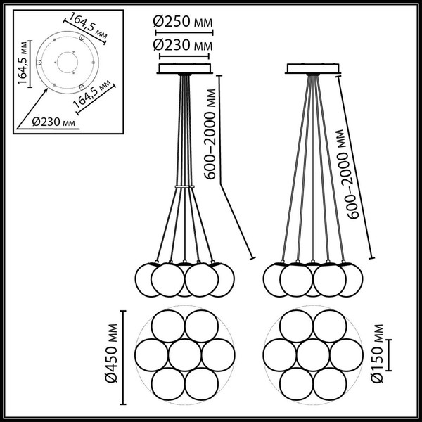 Люстра Odeon Light Magia 7109/7