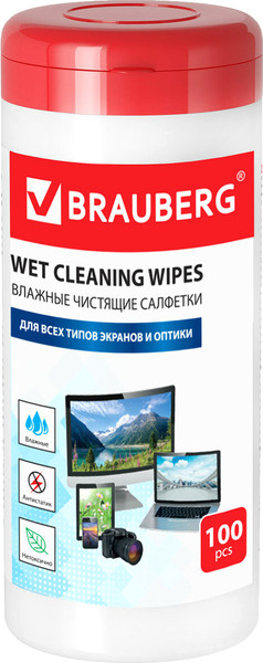 Салфетки для ухода за техникой Brauberg 510122 - фото