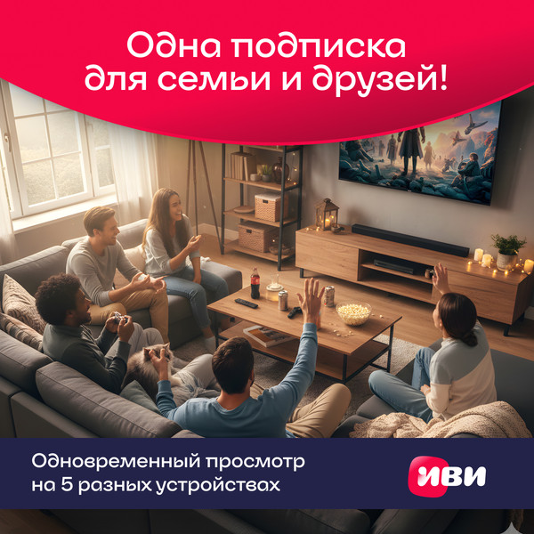 Сертификат доступа на подписку ivi+ 1 месяц