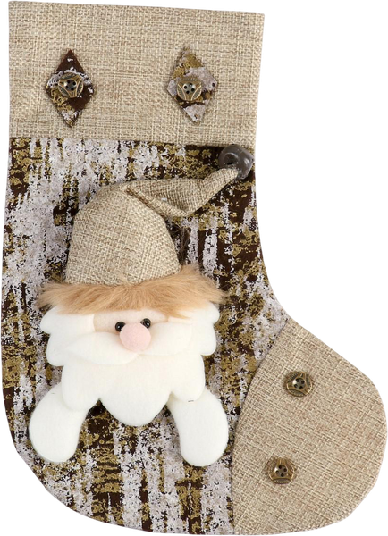 Носок для подарков Зимнее волшебство Дед Мороз. Березка / 4323065 - фото