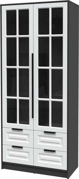 Шкаф с витриной Интерлиния Концепт КТ-ШВ2 Деко - фото