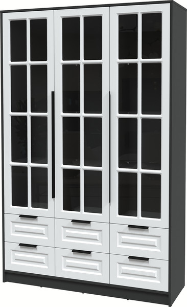 Шкаф с витриной Интерлиния Концепт КТ-ШВ3 Деко - фото