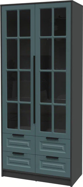 Шкаф с витриной Интерлиния Концепт КТ-ШВ2 Деко - фото