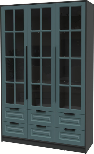 Шкаф с витриной Интерлиния Концепт КТ-ШВ3 Деко - фото