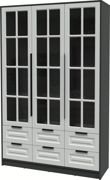 Шкаф с витриной Интерлиния Концепт КТ-ШВ3 Деко - фото