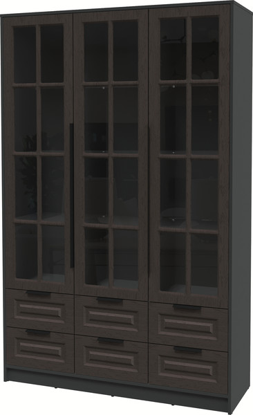 Шкаф с витриной Интерлиния Концепт КТ-ШВ3 Деко - фото